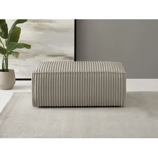 OTTO home Hocker FINNLEY Bouclé 102 x 42 x 69 cm Grau