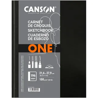 Canson 200005569 Art Book One 21.6 x 27.9 cm, weiß