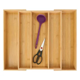 Utoplike Besteckkasten für Schubladen, Ausziehbar Besteck Organizer Küche