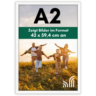 Americanflat Bilderrahmen A2 Weiß 42x59,4 cm 2er Set