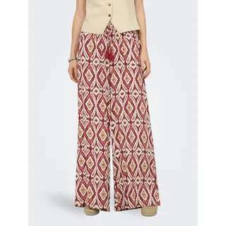 Only Mikasi Wide Pull Up Pant Schlupfhose Rot S 32
