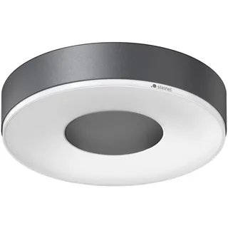 Steinel Led-Deckenleuchte , Anthrazit , Kunststoff , rund , 26.3x5.3x26.3 cm , Bewegungsmelder, Dämmerungssensor , Lampen & Leuchten, LED Beleuchtung, LED-Deckenleuchten