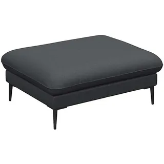 flexlux Pouf »Salino, Fußhocker, Sitzhocker, Polsterhocker,« Kaltschaum & Stahl-Wellen, Füsse schwarz schwarz