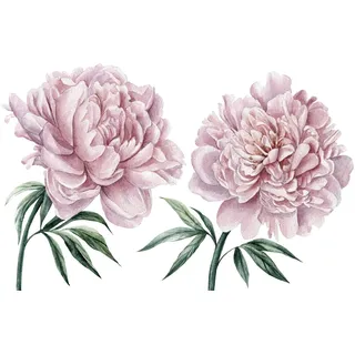 queence Wandtattoo »Lilly« Wandbild, Sticker, rosa, Blume, Blüte, selbstklebend, Pastellfarben, rosa