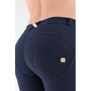 Jeggings FREDDY "WRUP1RC001ORG", Damen, Gr. L (40), N-Gr, blau (blau navy), Web, Obermaterial: 81% Baumwolle, 19% Elasthan, unifarben, lang, Hosen Jeggings, mit Elasthan für die perfekte Passform