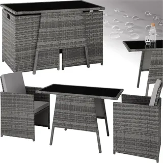 Tectake Lausanne Set 3-tlg. Grau