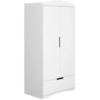Raumhirsch Furniture Kinderkleiderschrank Classic , Weiß , Holzwerkstoff , Rechteckig , 36x187x90 cm , Babymöbel & Kindermöbel, Babyzimmer, Babykleiderschränke