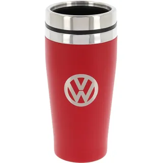 BRISA VW Collection - Original Volkswagen Isolierter Edelstahl Thermo-Becher (Doppelwandig/450ml/Rot)