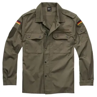 Brandit Textil Langarmhemd Grün 4XL