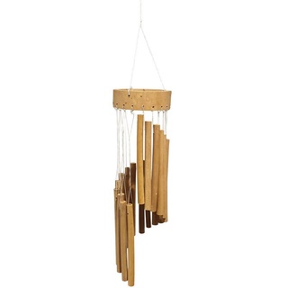 VIE Naturals Röhrenförmiges Bambus Windspiel, 35 cm Länge, natürlich, UK-VN0356-TUBULAR-WINDCHIM-35CM