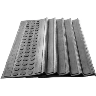 Jet-Line Stufenmatten MELINA 5er-Set Außenbereiche Treppenmatten Antirutschmatte 25x75cm Schwarz