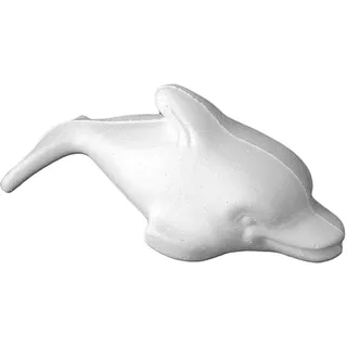 INNSPIRO A3622 Kleiner Porex-Delfin 17 x 6 cm. Tasche zum Aufhängen von 2 Stück. Tiere, weiß, 17x6cm