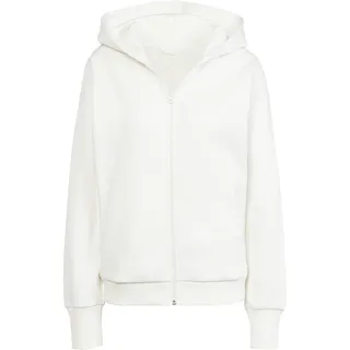 adidas Women's All SZN Fleece Full-Zip Hoodie, Off White, S