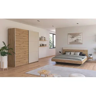 Rauch Schlafzimmer-Set »Monza« mit Schwebetürenschrank Breite 218 cm, Bettanlage in 2 Breiten, braun