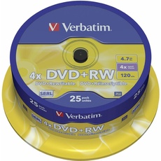 Bild DVD+RW 4.7 GB 4x 25 St.