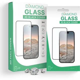 PT line Diamond Glass Anti-Static Curved für Motorola Edge 50 Fusion (3D mit schwarzem Rahmen)