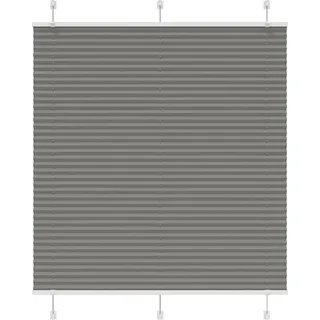 Plissee Anthrazit 115x150 cm Stoffbreite 114,4 cm Polyester - Grau