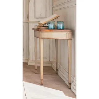 Konsolen Tische Design Holz Tisch Konsole Konsolentische Schmink Konsole Möbel - Beige