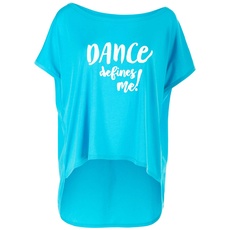 Winshape Damen Ultra leichtes Modal-Shirt MCT017 defines me, Dance Style, Fitness Freizeit Sport Yoga Workout T, sky-blue, XL