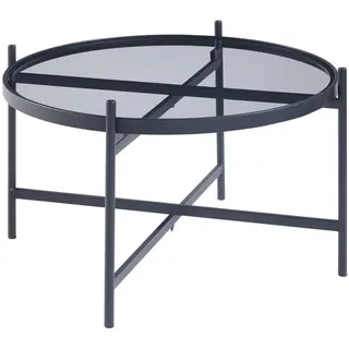[en.casa] Lier Schwarz Metall 61 x 39,5 cm
