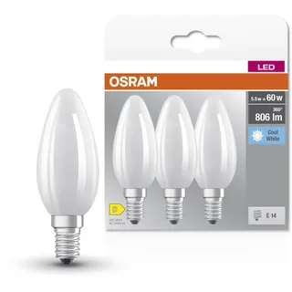 Osram Star Filament-Lampe 4058075592575 6W E14 Kaltweiß 3 St.