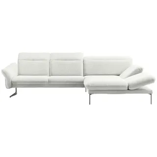 Himolla Ecksofa , Creme , Textil , Ottomane rechts, L-Form , 299x203 cm , Blauer Engel, Goldenes M, Made in Germany, Emas , Typenauswahl, Lederauswahl, Stoffauswahl, Sitzqualitäten, Hocker erhältlich, individuell planbar , Wohnzimmer, Sofas & Couches, Wohnlandschaften, Ecksofas