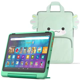Fire HD 10 Kids Pro-Tablet (Neueste Generation), für Kinder ab dem Grundschulalter | 10-Zoll-Display, lange Akkulaufzeit, Kindersicherung und dünne Hülle | 32 GB + Tragetasche für Amazon Kids-Tablets