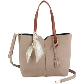 Rieker Shopper Kunstleder Beige/Braun