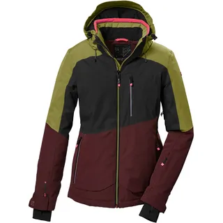 KILLTEC Damen Skijacke/Funktionsjacke mit abzippbarer Kapuze, Schneefang und Unterarmventilation KSW 37 WMN SKI JCKT, kiwi, 42, 41971-000
