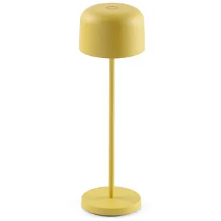 Akku-Tischleuchte , Gelb , Metall , 11.2x36x11.2 cm , Lampen & Leuchten, Innenbeleuchtung, Tischlampen, Akku-Tischlampen