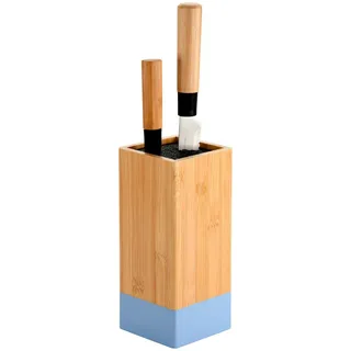 KESPER Messerblock unbestückt Braun/Blau