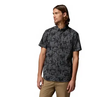 Columbia Rapid RiversTM Printed Kurzarmhemd - Charcoal / Midrange Camo - XL