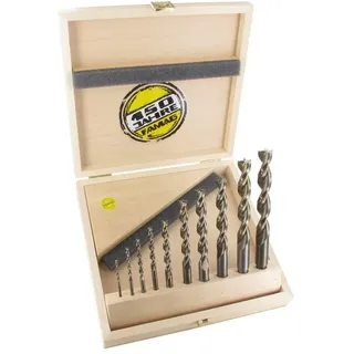 Famag Holzspiralbohrersatz 10-teilig D=3,4,5,6,8,10,12,13,14,16mm im Holzkasten