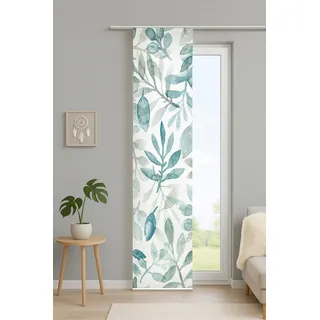 HOME WOHNIDEEN KAORI Schiebegardine Paneelwagen 60 x 245 cm Petrol 1 Stk.