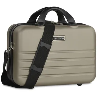 ITACA - Kosmetikkoffer Hartschale Groß, Beautycase Damen, Trolley & Handgepäck Koffer: Beauty Case Hartschale, Kosmetik Koffer, Kosmetiktasche Groß - Ideal für Reisen!, Champagner