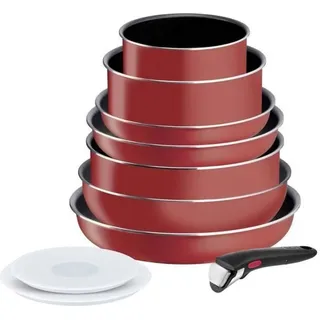Tefal 10-teiliges Kochgeschirrset, Antihaftbeschichtung, Bratpfanne, Kochtopf