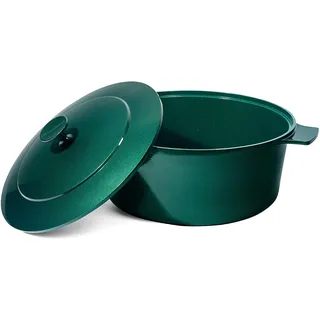 Granitestone Diamond Dutch Oven Topf mit Deckel, Ultra Nonstick Healthy Mineral und Diamond Coating Surface, Selbstbratender Deckel, Metall-Utensiliensicher, 100 Prozent PFOA-frei, Grün