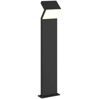 Arcchio LED Außenleuchte Havin (Modern) in Schwarz aus Aluminium (2 flammig,) - Wegeleuchte Pollerleuchte Wegelampe Sockelleuchte
