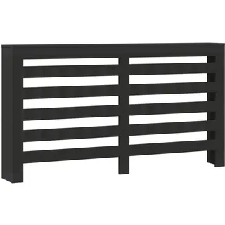 vidaXL Heizkörperverkleidung Schwarz 175x20x82 cm Holzwerkstoff - Schwarz
