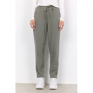 Schlupfhose SOYACONCEPT "SC-CISSIE 10-C", Damen, Gr. M (38), N-Gr, grün (7390 misty), Web, Obermaterial: 100% Baumwolle, unifarben, knöchelfrei, Hosen Schlupfhose, leichte Sommerhose aus Baumwolle in Leinenoptik