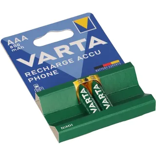Varta 2x Akku AAA 1,2V 800mAh kompatibel Siemens Gigaset AS300A C430