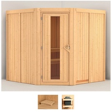 Bild von Sauna »Jarla«, (Set), ohne Ofen, beige