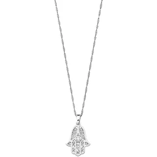 Amor Kette mit Anhänger Fatima ́s Hand Silber