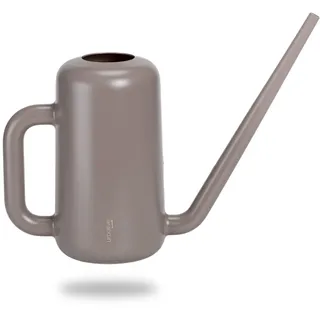 Plastia Gießkanne klein für den Zimmerpflanzen 1,8 L - Blumengießkanne aus recyceltem Kunststoff - Giesskanne mit langem Ausgießer für einfache Bewässerung, Taupe