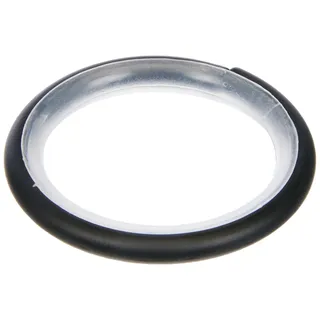 GARDINIA Gardinenringe für Gardinenstangen mit Ø 16 mm - 20 mm, Mit Gleiteinlage und Gardinenhaken, 10 Stück, Breite 4 mm, Kreta, Metall/Kunststoff, Schwarz-matt