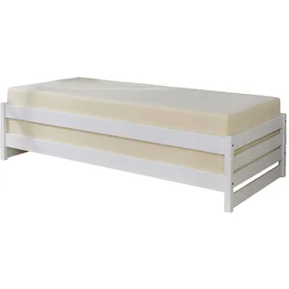 Mid.you Stapelbett , Holz , Kiefer , massiv , Höhe ca. 18 cm , 90x200 cm , für Rollrost geeignet , Schlafzimmer, Betten, Gästebetten