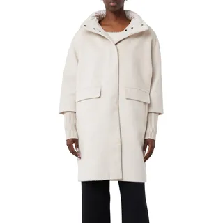 Comma Mantel aus Wollmix mit Steppkragen