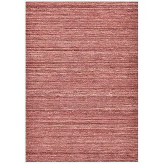 THEKO Wollteppich THEKO "Pure UNI", rot, B:70cm H:14mm L:140cm, Schurwolle, Teppiche, Handwebteppich, meliert, reine Wolle, handgewebt