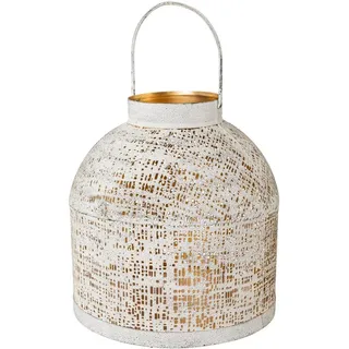 Creativ deco Windlicht Weihnachtsdeko  beige