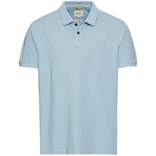 camel active Herren Kurzarm Poloshirt aus Baumwolle Blau, Menswear-XL